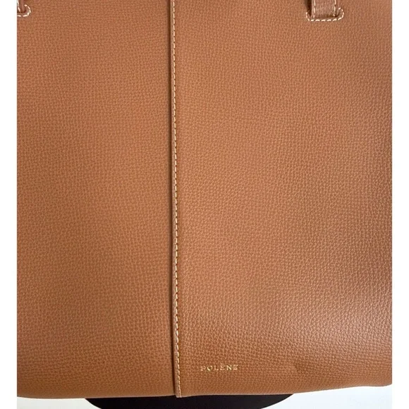 Polène Large Cyme Bag Textured Italian Calfskin Leather Tote w/ Box & Dust Bag - Picture 9 of 14